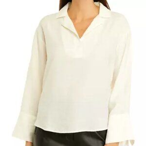 Long Cuff Sleeve Texture Blouse